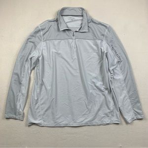 Calvin Klein Performance Shirt Men XL Sweatshirt Jacket 1/4 Zip‎ Pullover Gray